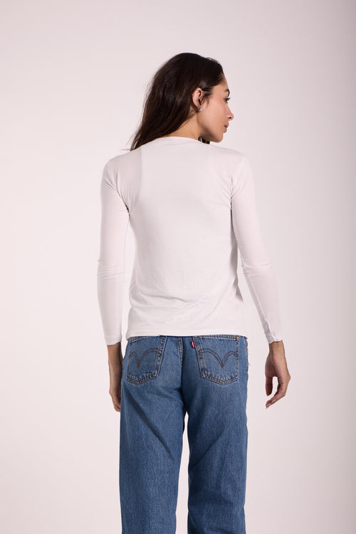 Basic Top Round Neck Full Sleeves -Material: Viscose Blend