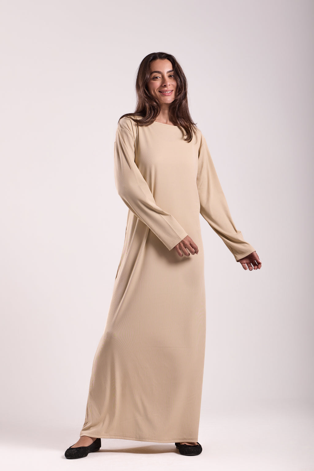 Basic Long Dress - Material: Derby