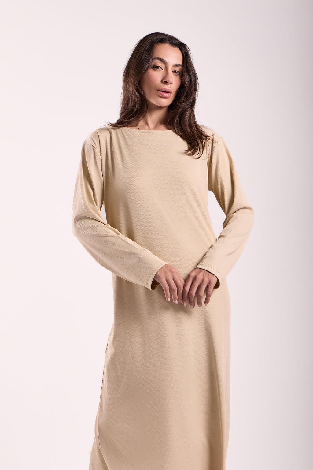 Basic Long Dress - Material: Derby