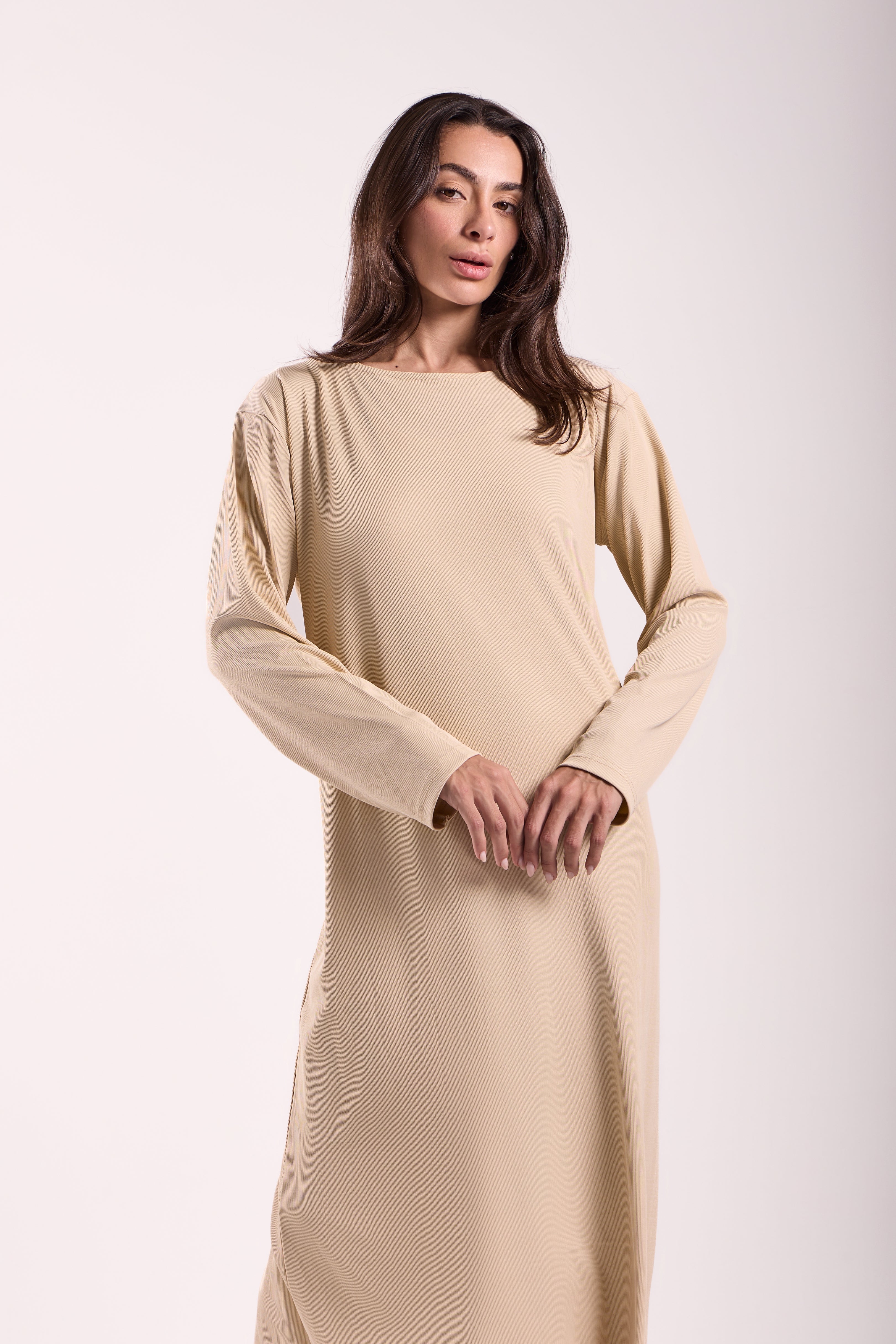 Basic Long Dress - Material: Derby