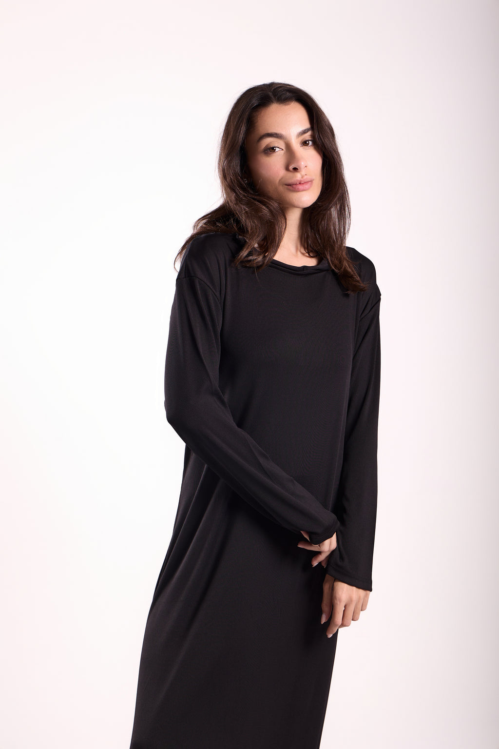 Basic Long Dress - Material: Derby
