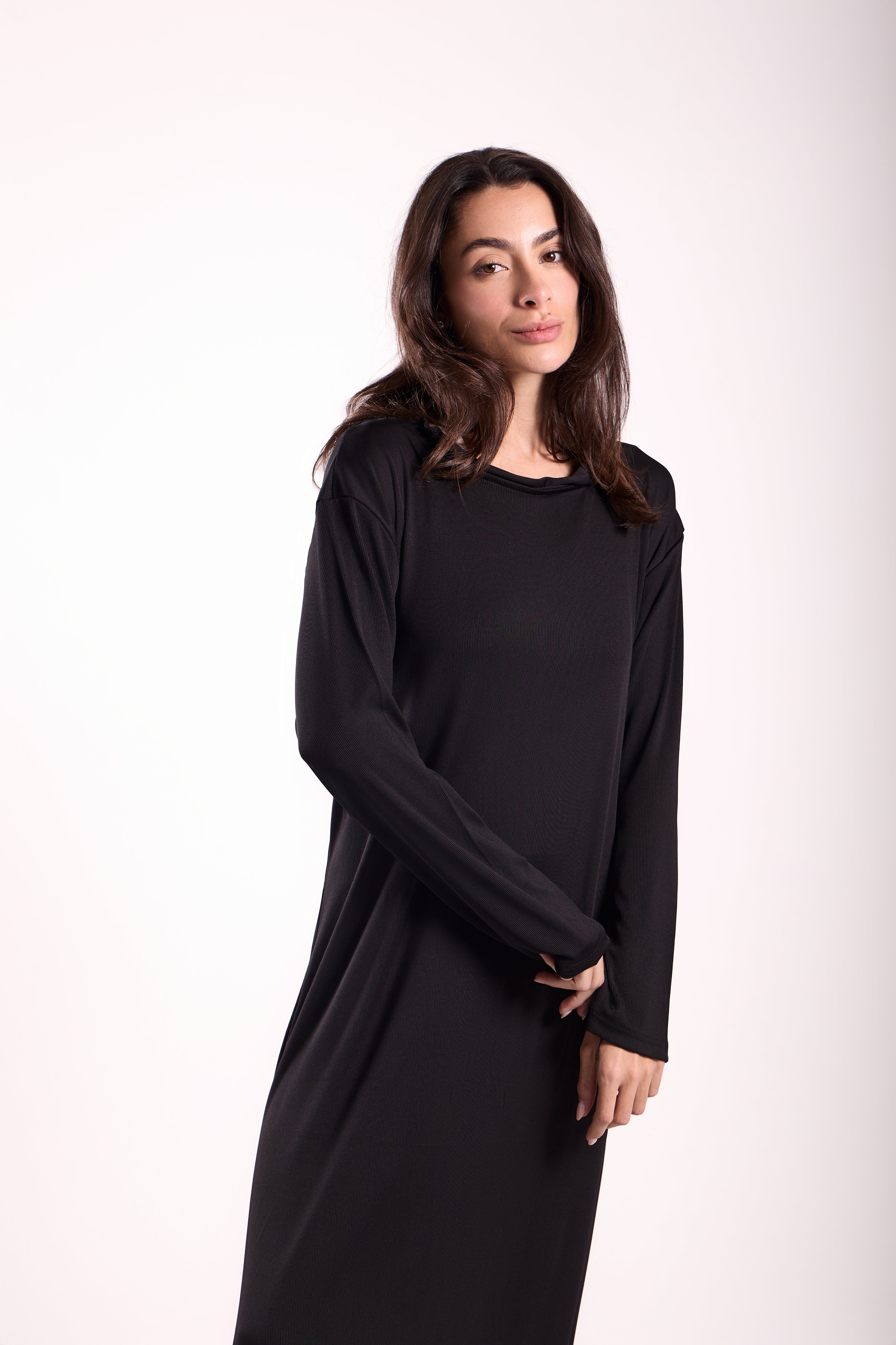 Basic Long Dress - Material: Derby