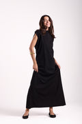 Basic Long Dress - Sleeveless Material: Scuba