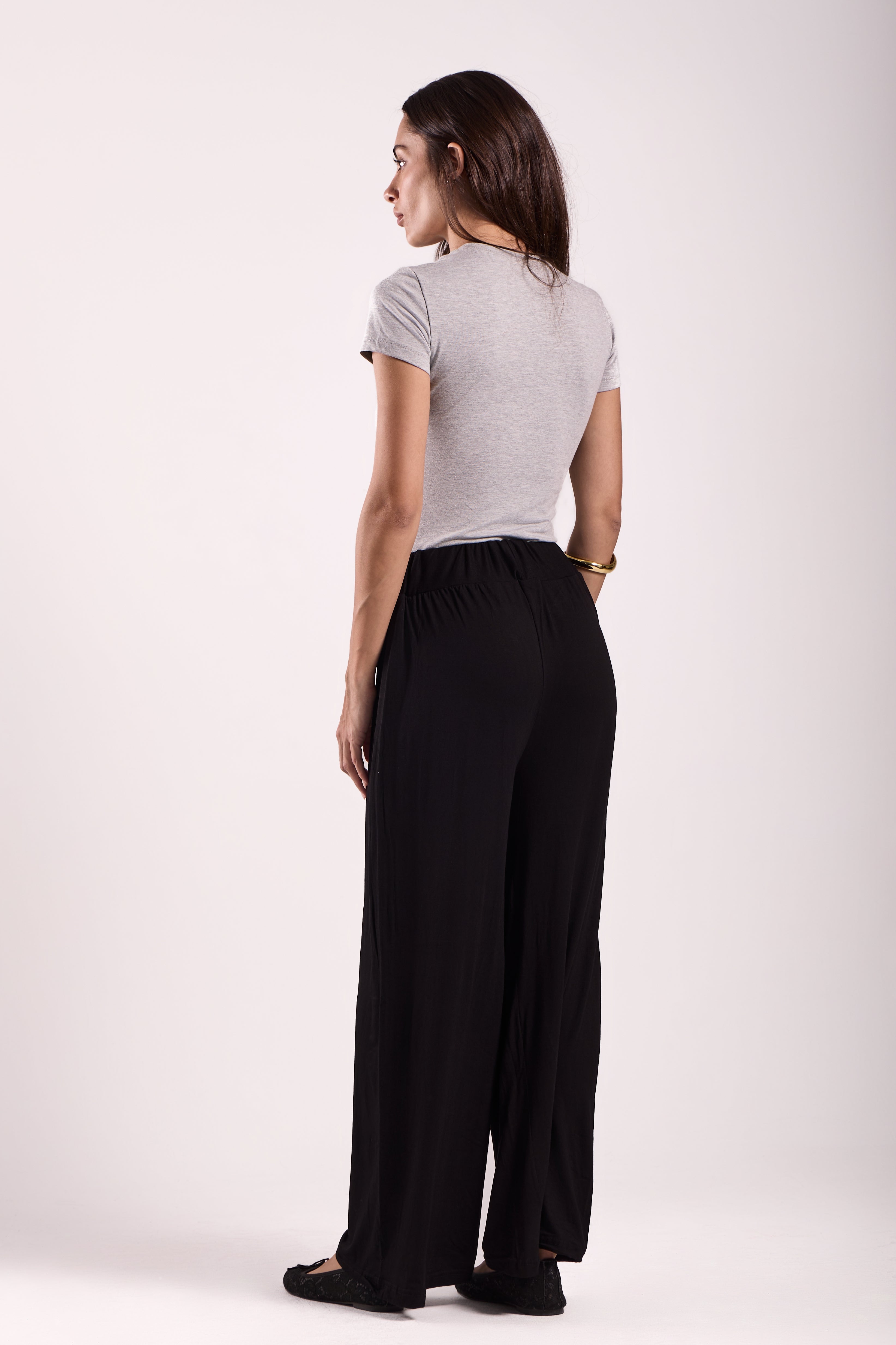 Wide-Leg Pants : Material: Viscose Blend