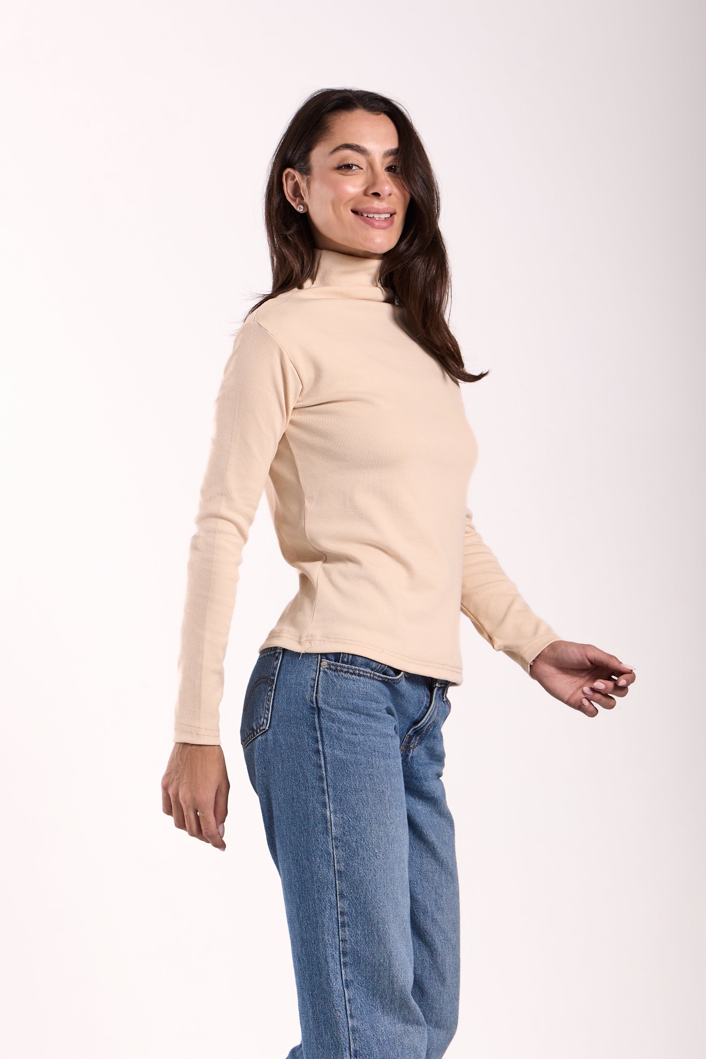 Women's Long Basic Ribbed T-Shirt
