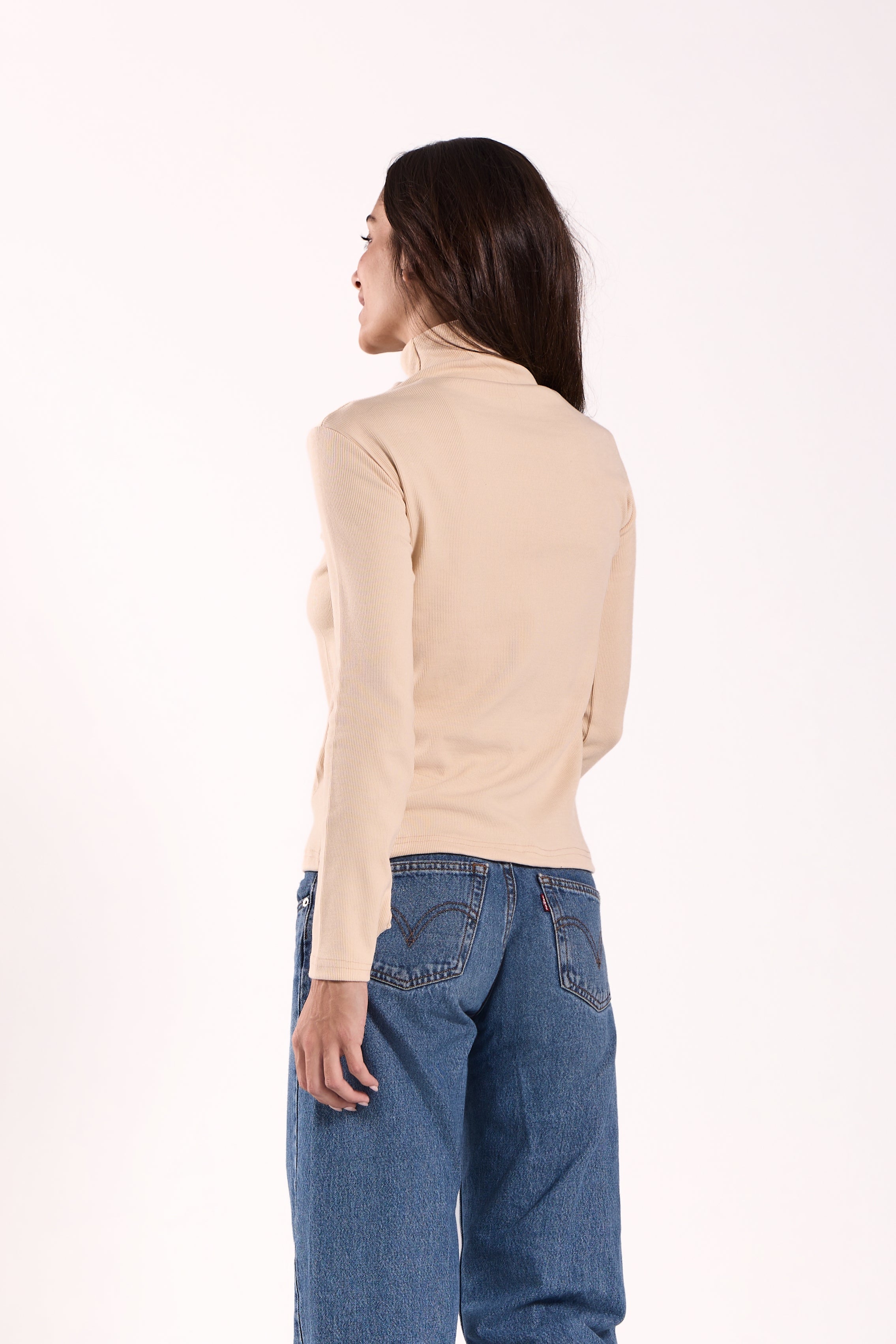 Women's Long Basic Ribbed T-Shirt