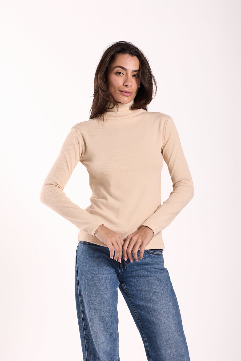 Women's Long Basic Ribbed T-Shirt