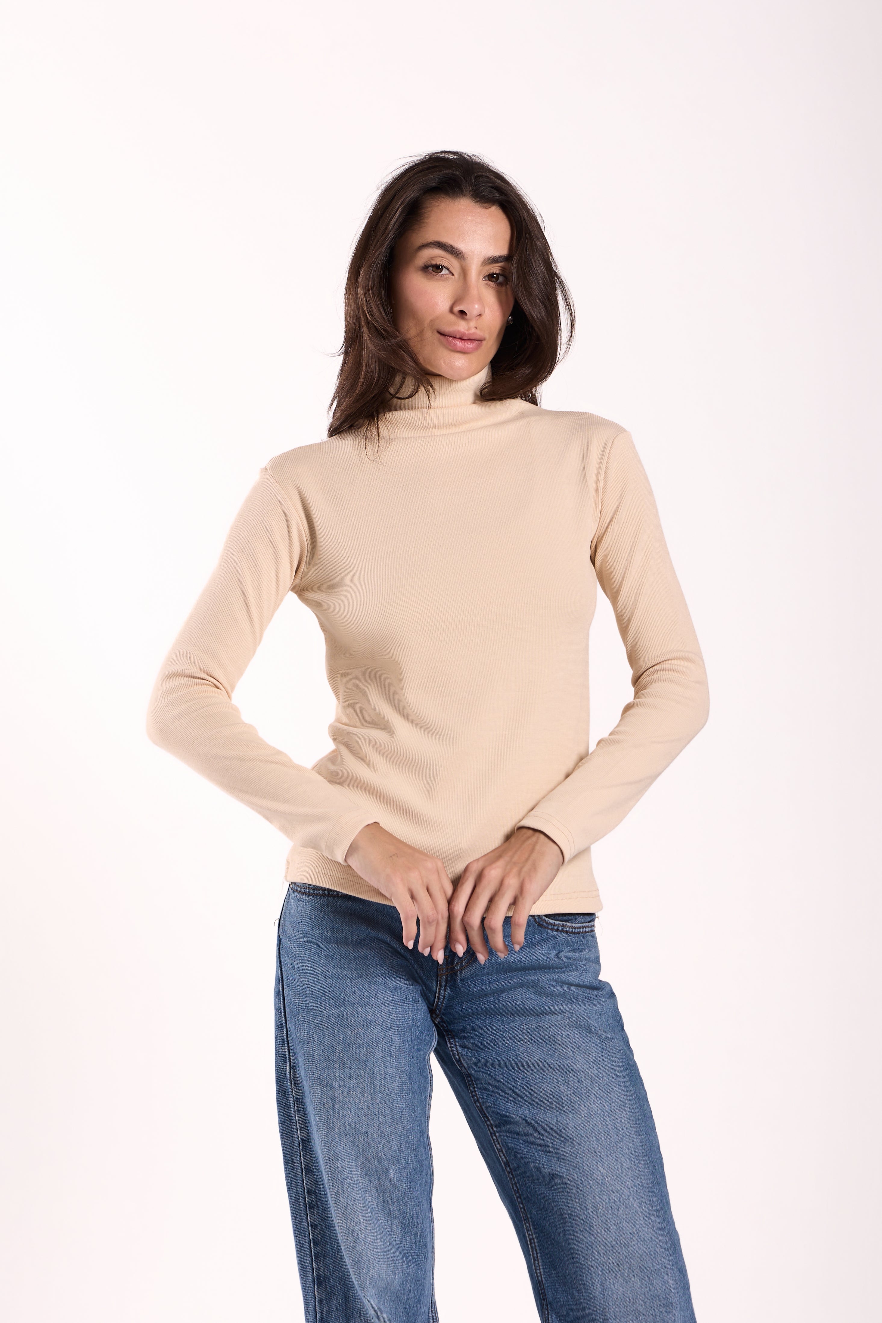Women's Long Basic Ribbed T-Shirt