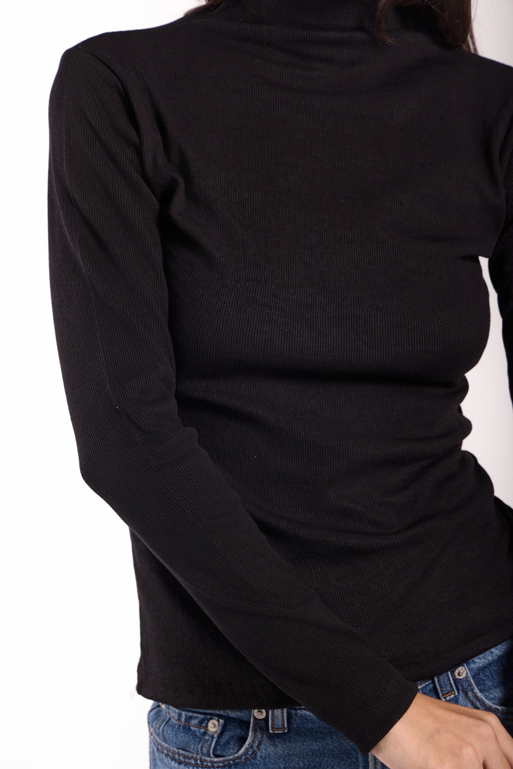 Women's Long Basic Ribbed T-Shirt