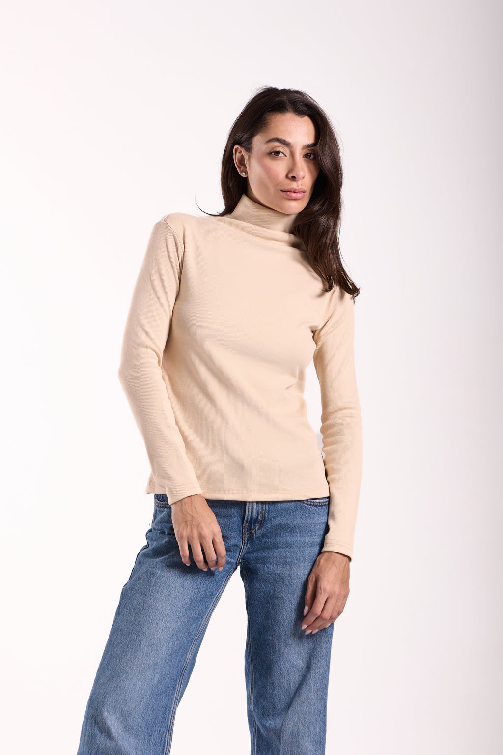 Women's Long Basic Ribbed T-Shirt