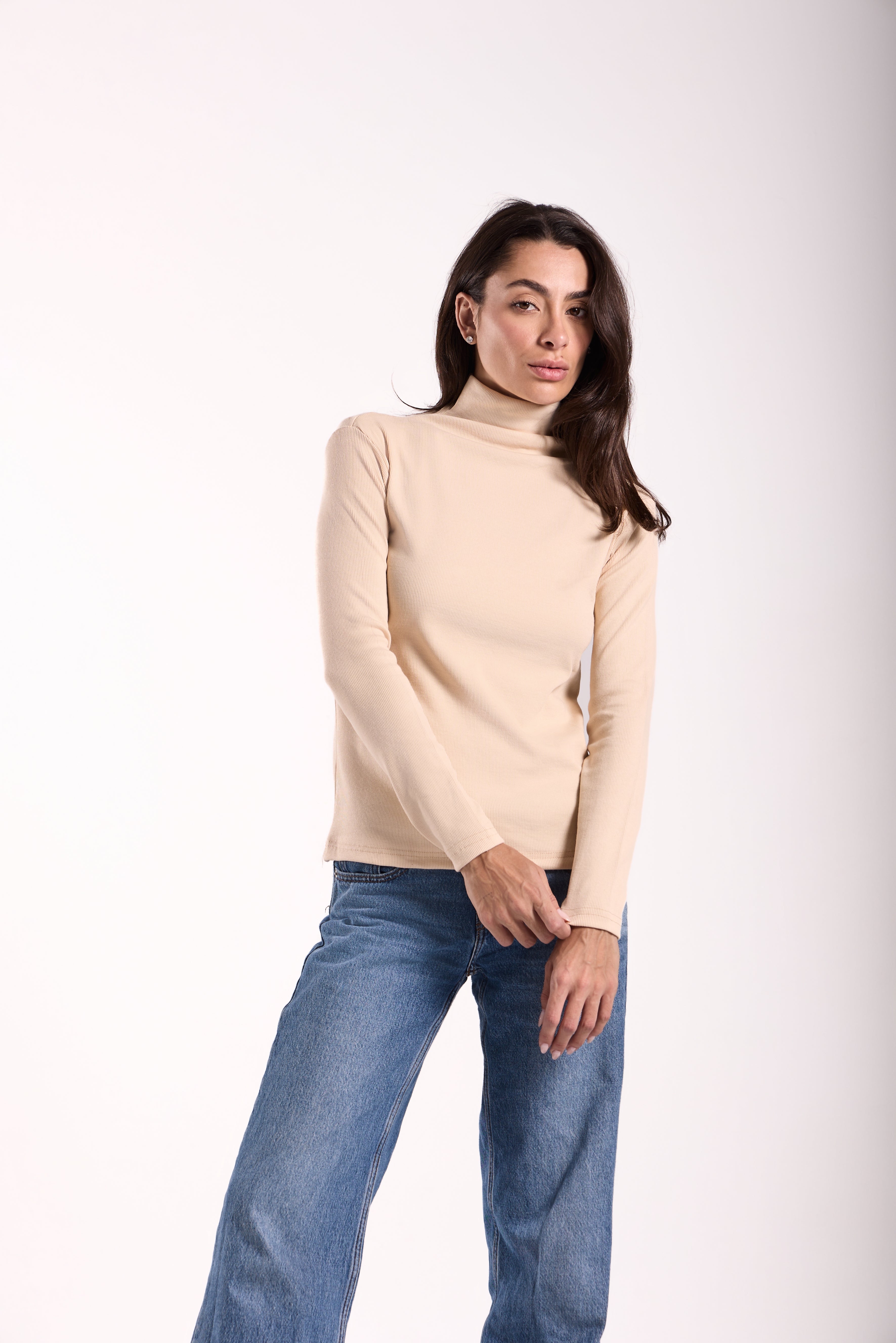 Women's Long Basic Ribbed T-Shirt