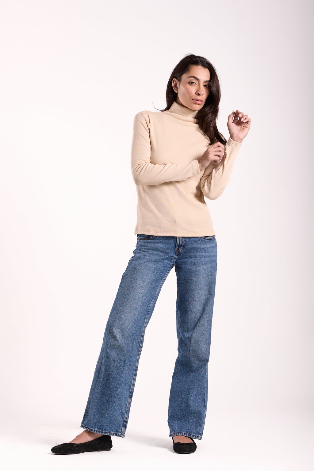 Women's Long Basic Ribbed T-Shirt