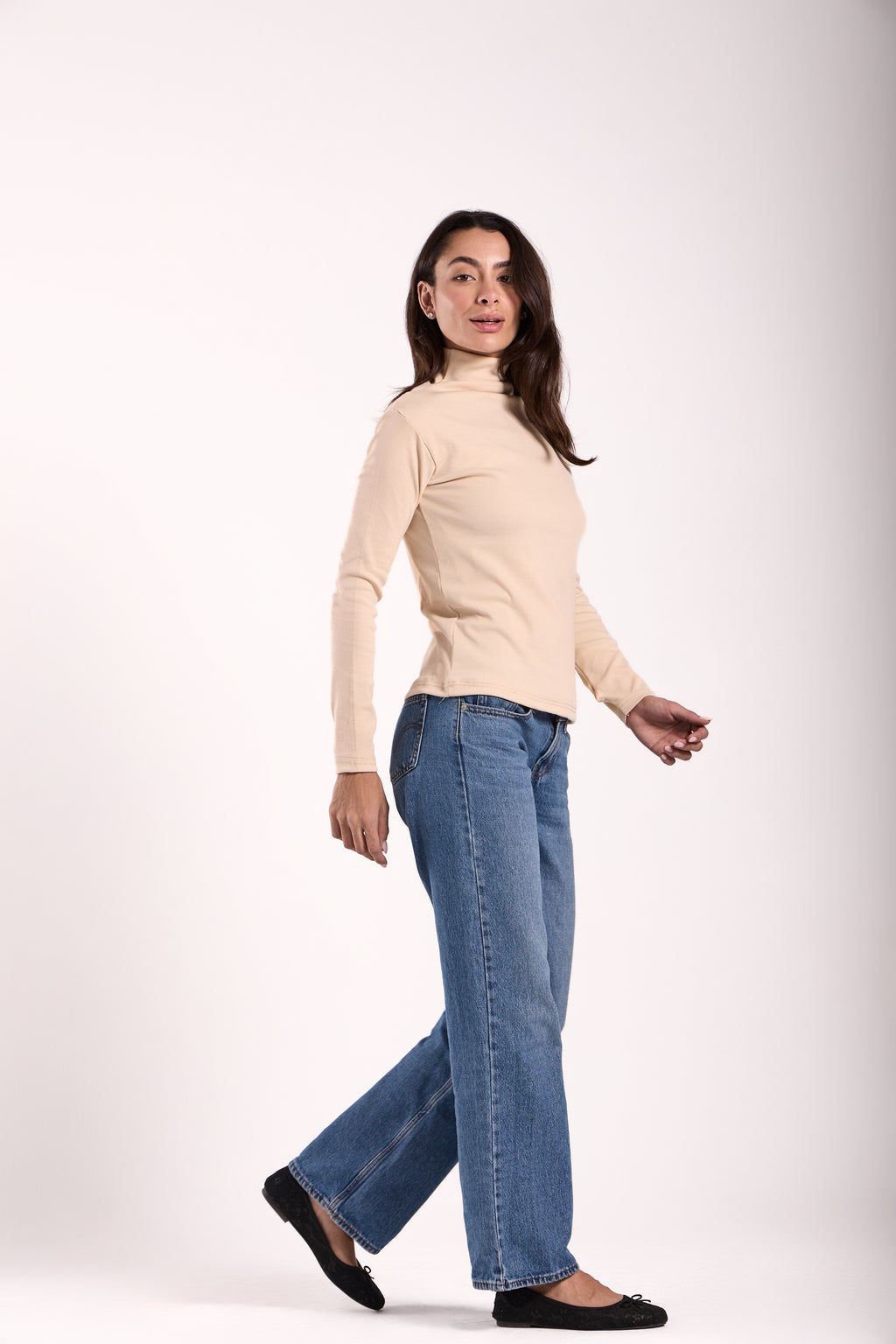 Women's Long Basic Ribbed T-Shirt