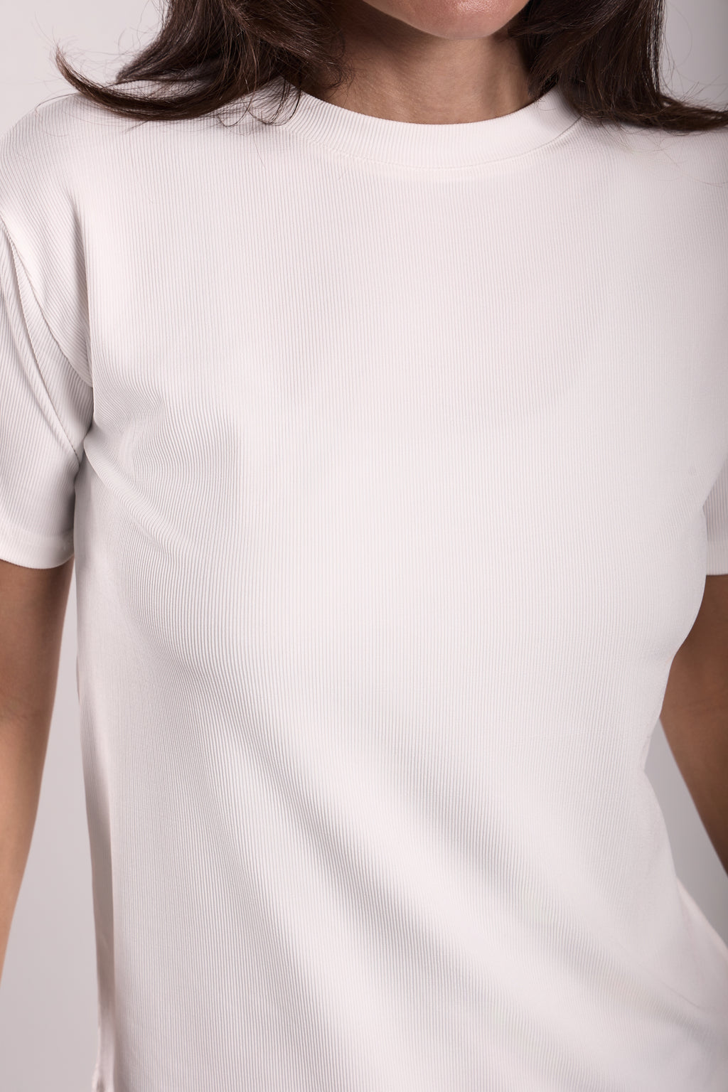 T-Shirt Ribbed Half Sleeve - Material: Derby