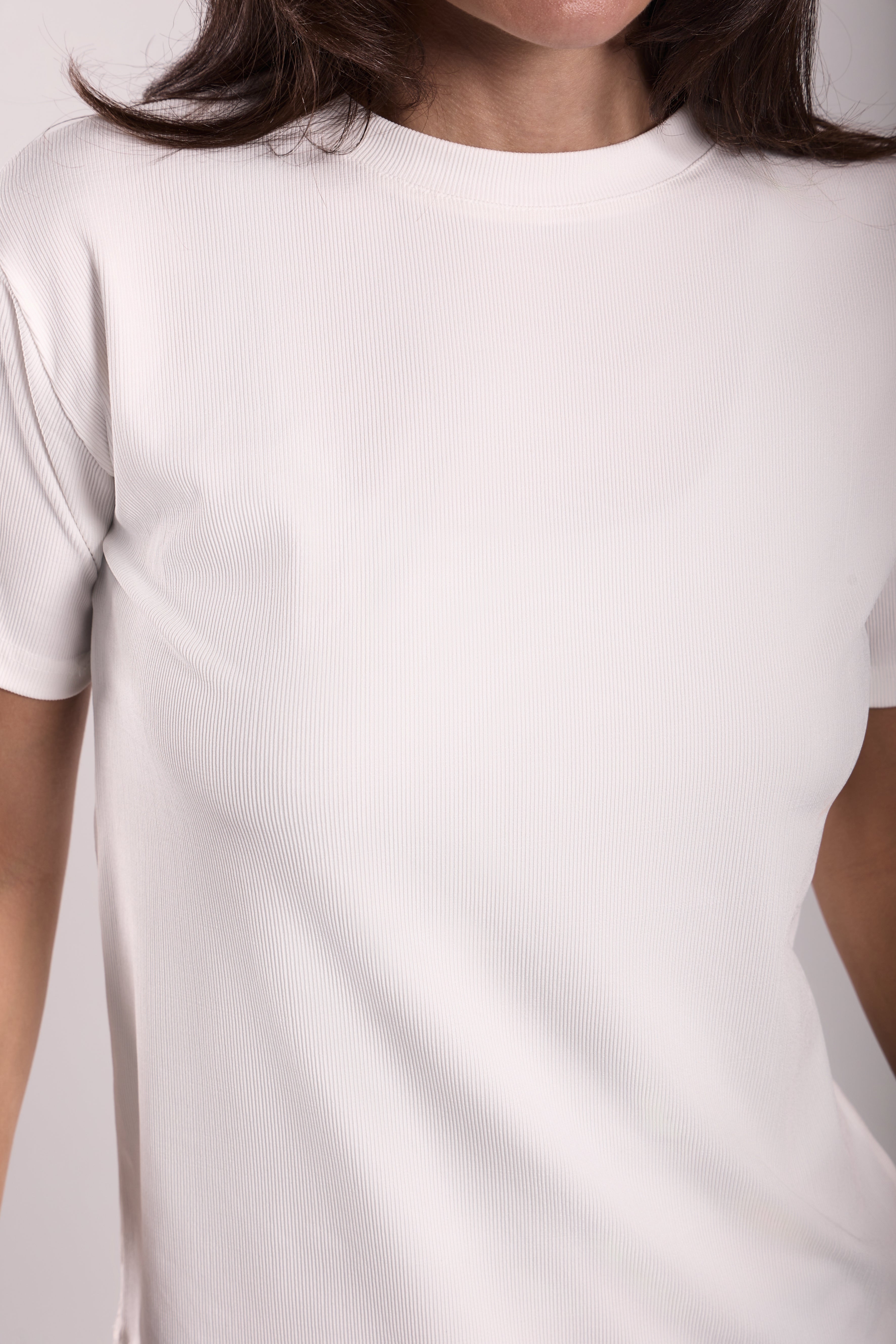 T-Shirt Ribbed Half Sleeve - Material: Derby