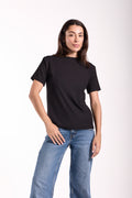 T-Shirt Ribbed Half Sleeve - Material: Derby
