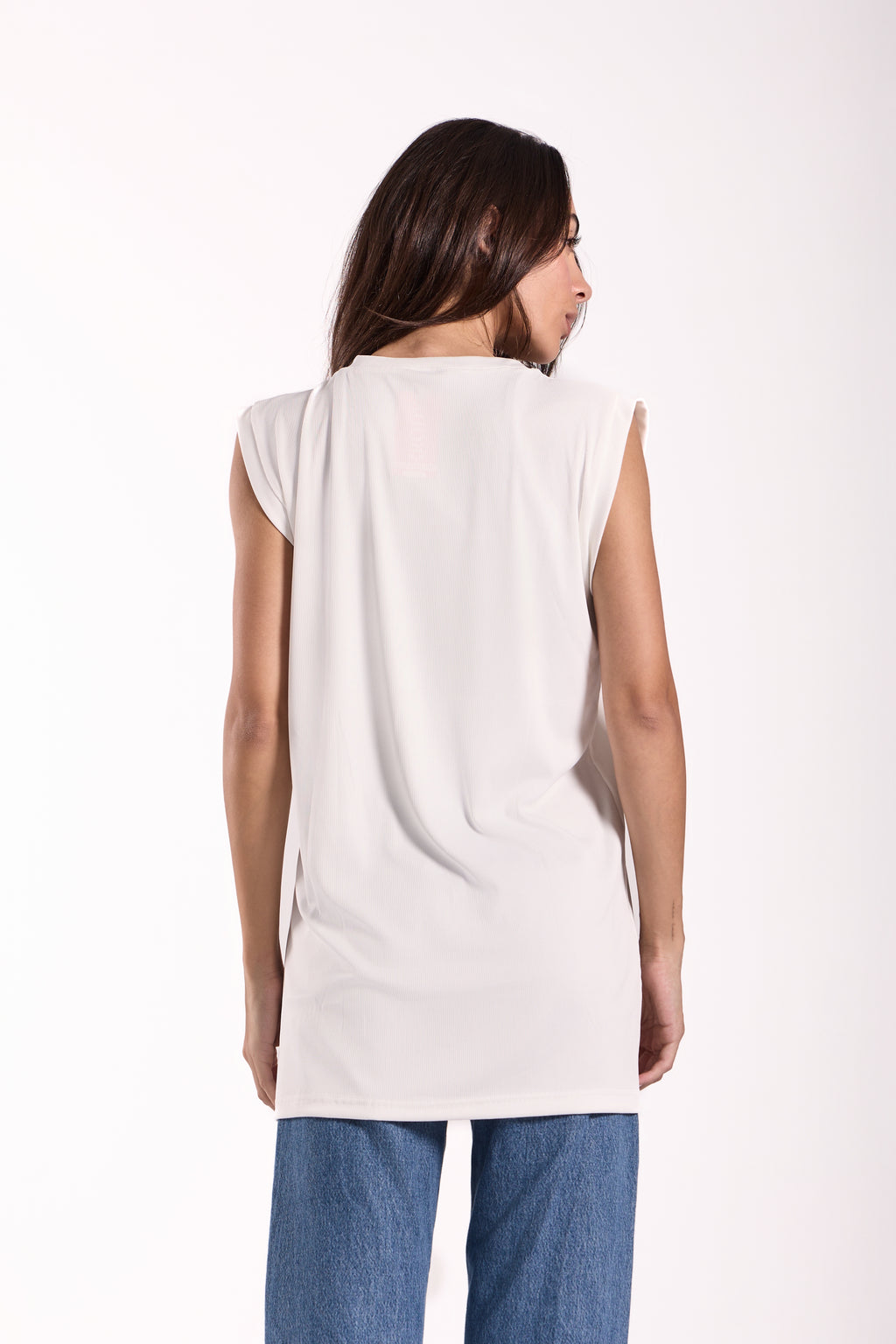 T-Shirt Ribbed Sleeveless - Material: Derby