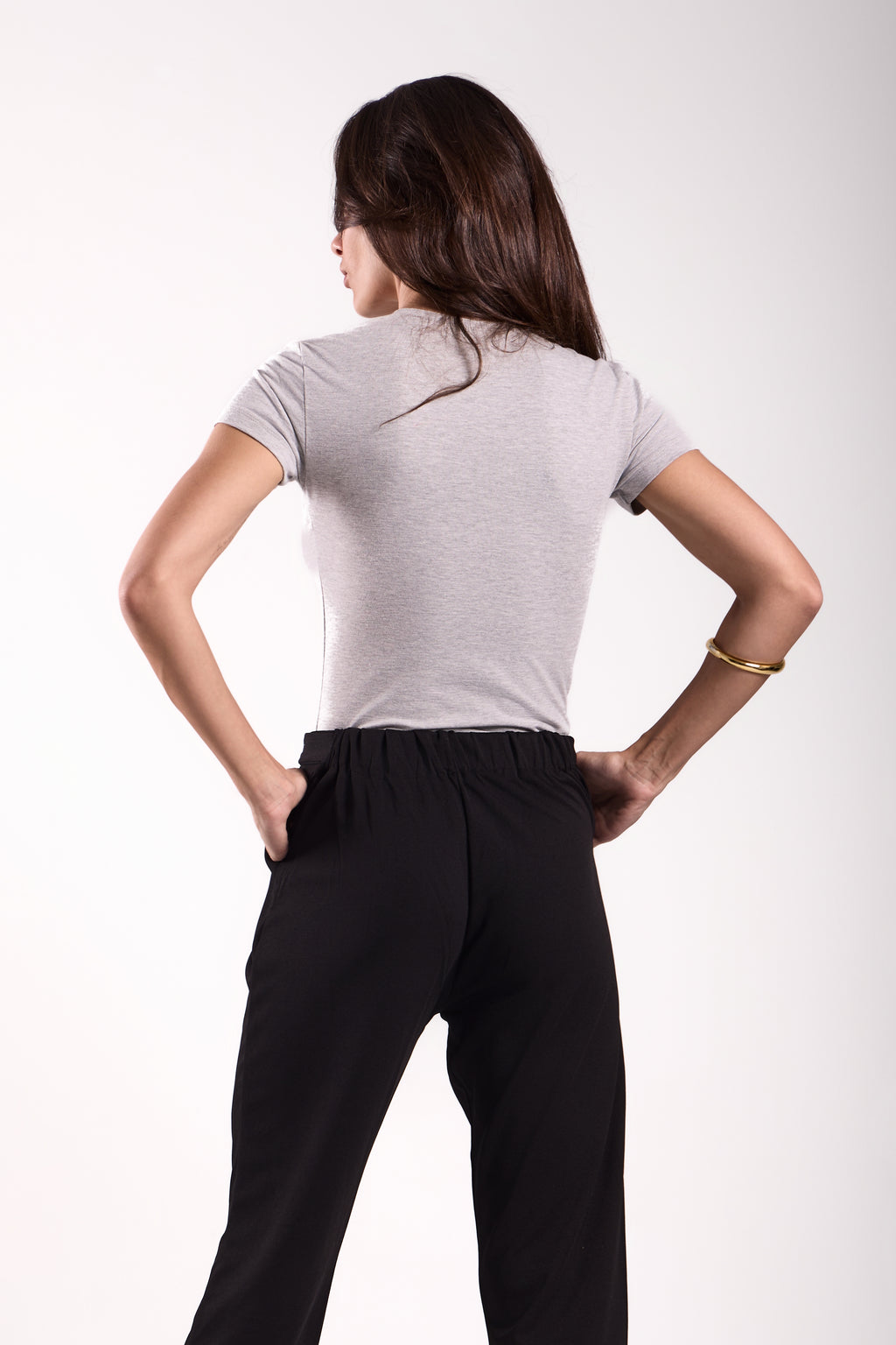 Tall Paperbag Tie-Waist Tapered Trousers - Material: Scuba