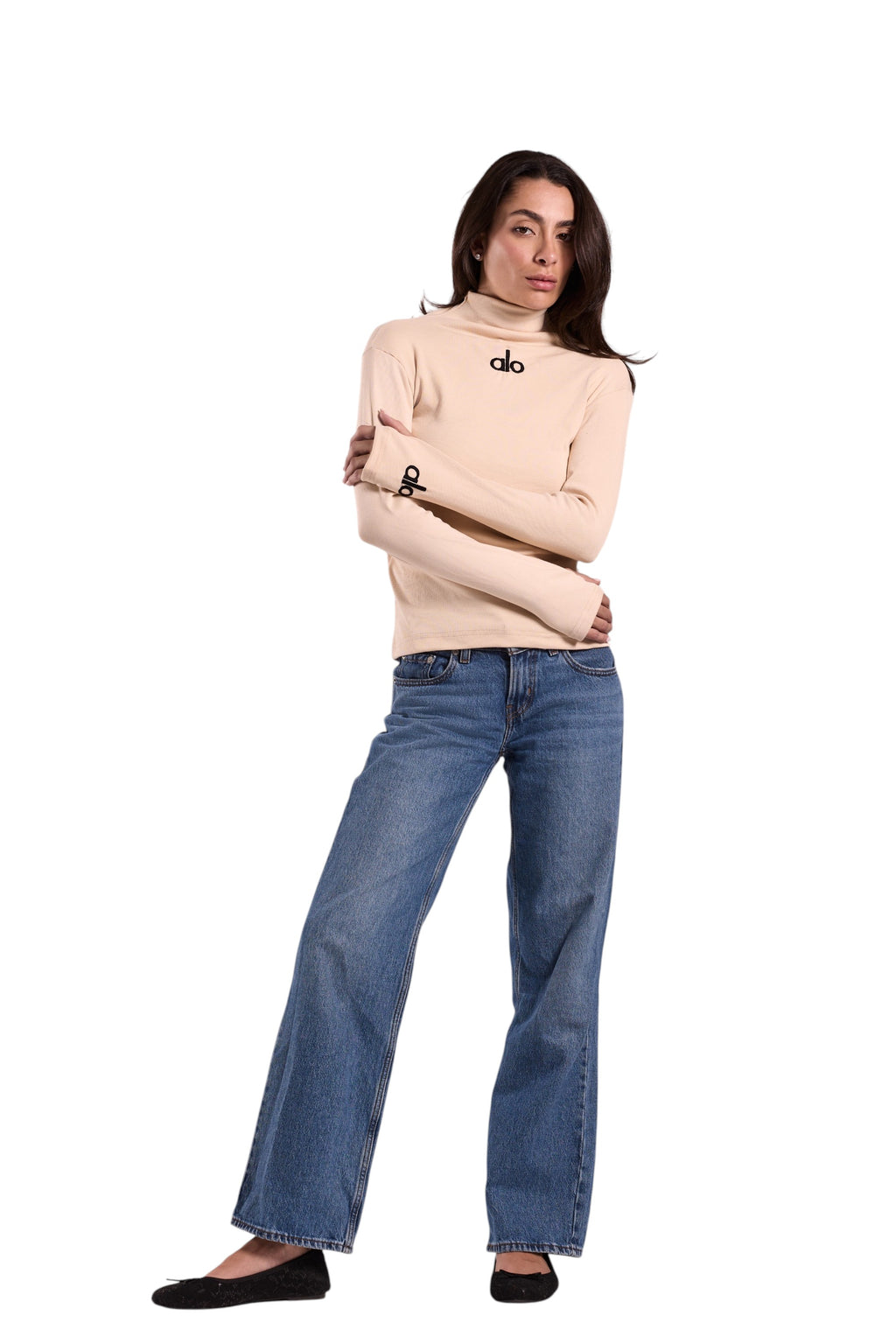 Embroidered Ribbed T-Shirt