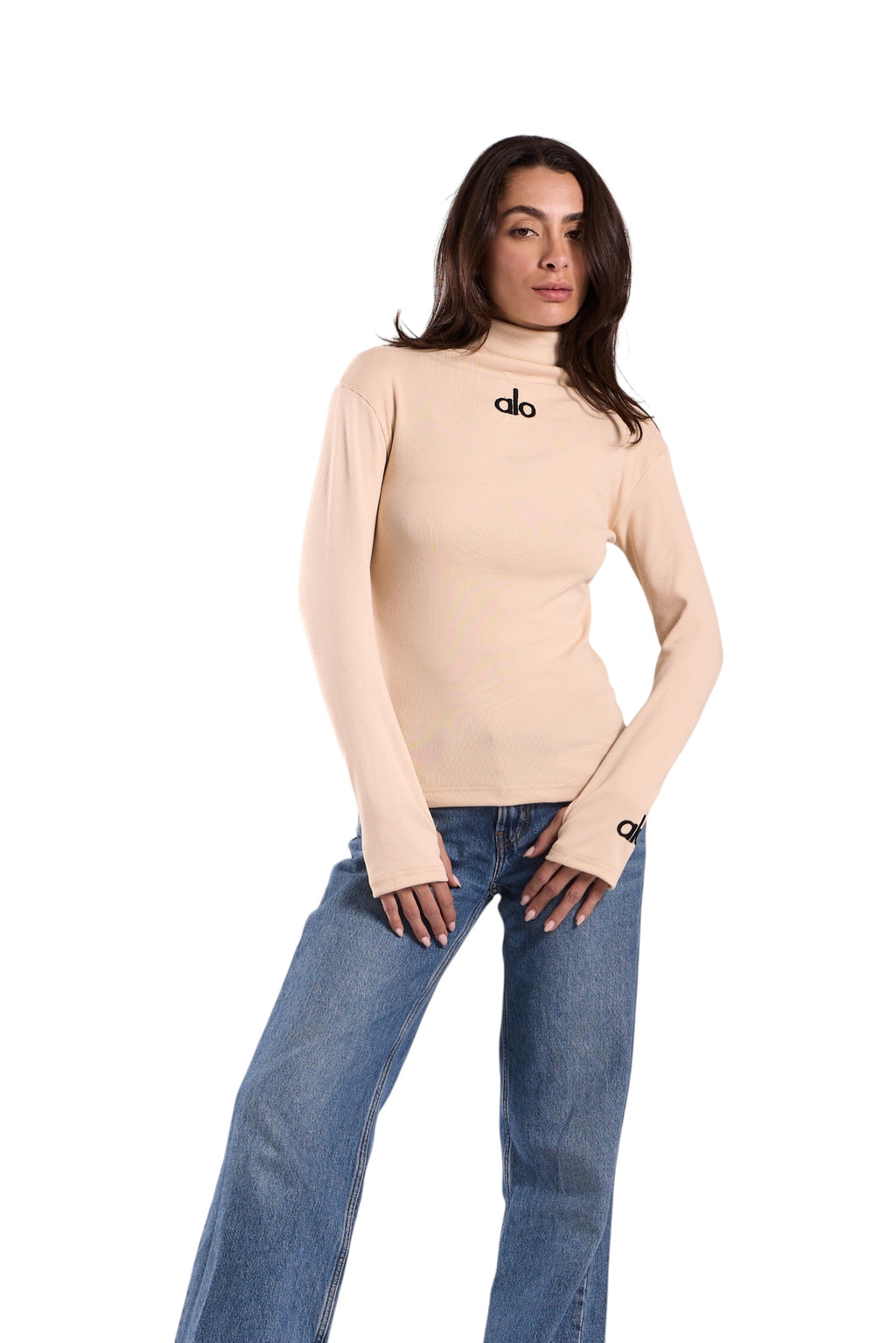 Embroidered Ribbed T-Shirt