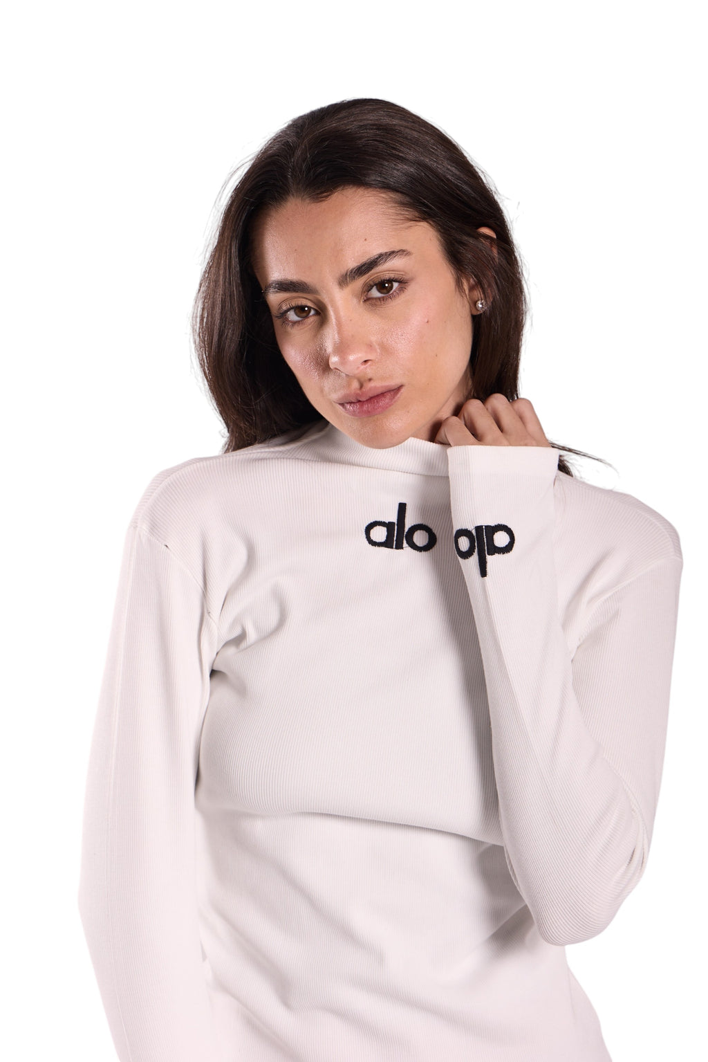 Embroidered Ribbed T-Shirt