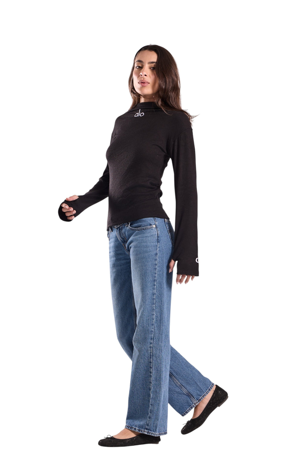 Embroidered Ribbed T-Shirt