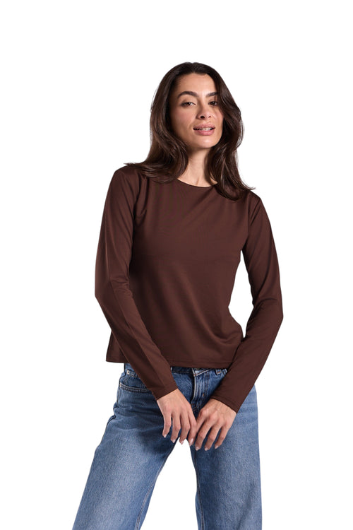 Basic Top Round Neck Full Sleeves - Lamiya