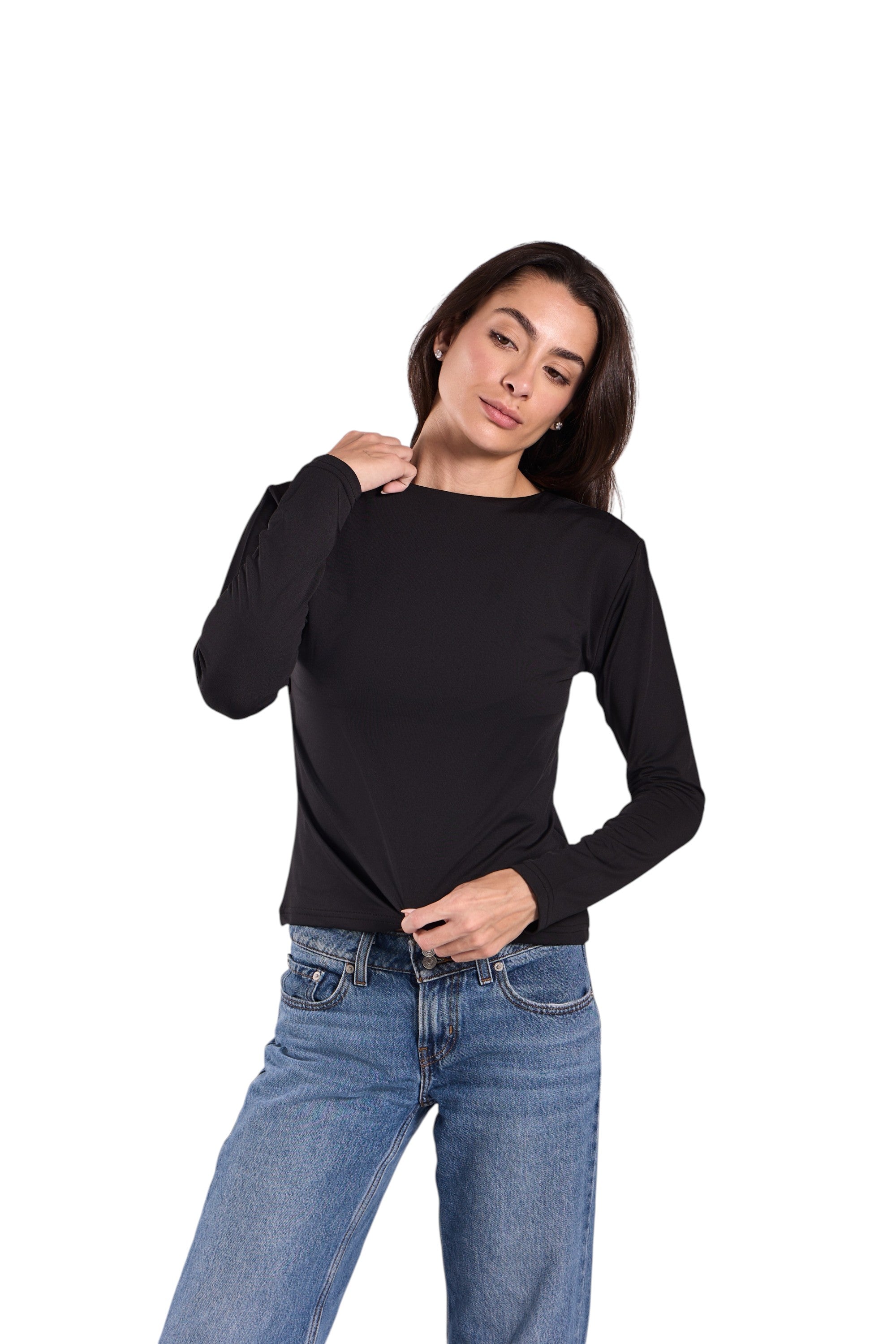 Basic Top Round Neck Full Sleeves - Lamiya