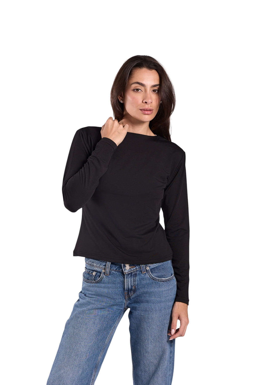 Basic Top Round Neck Full Sleeves - Lamiya