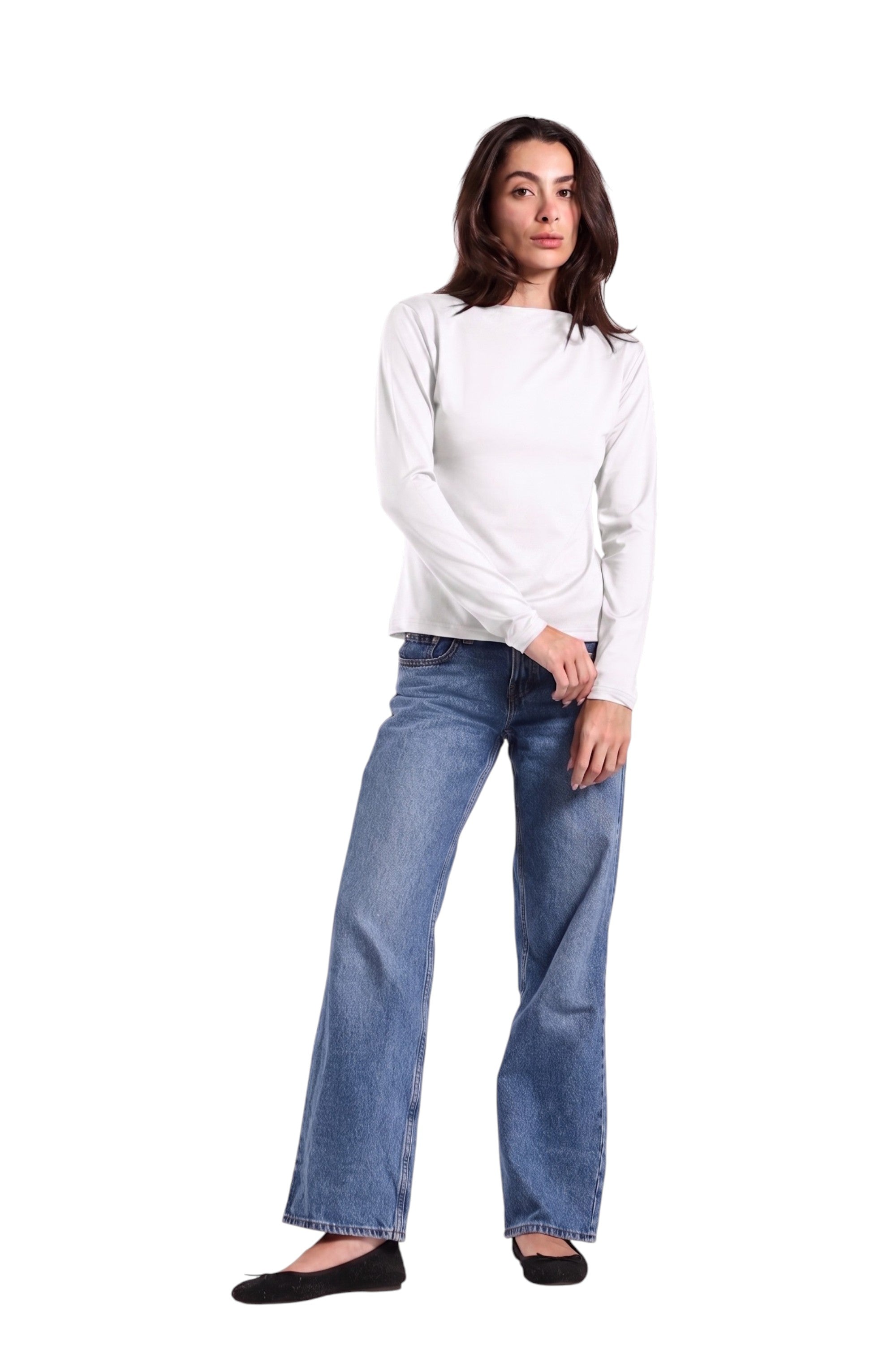 Basic Top Round Neck Full Sleeves - Lamiya