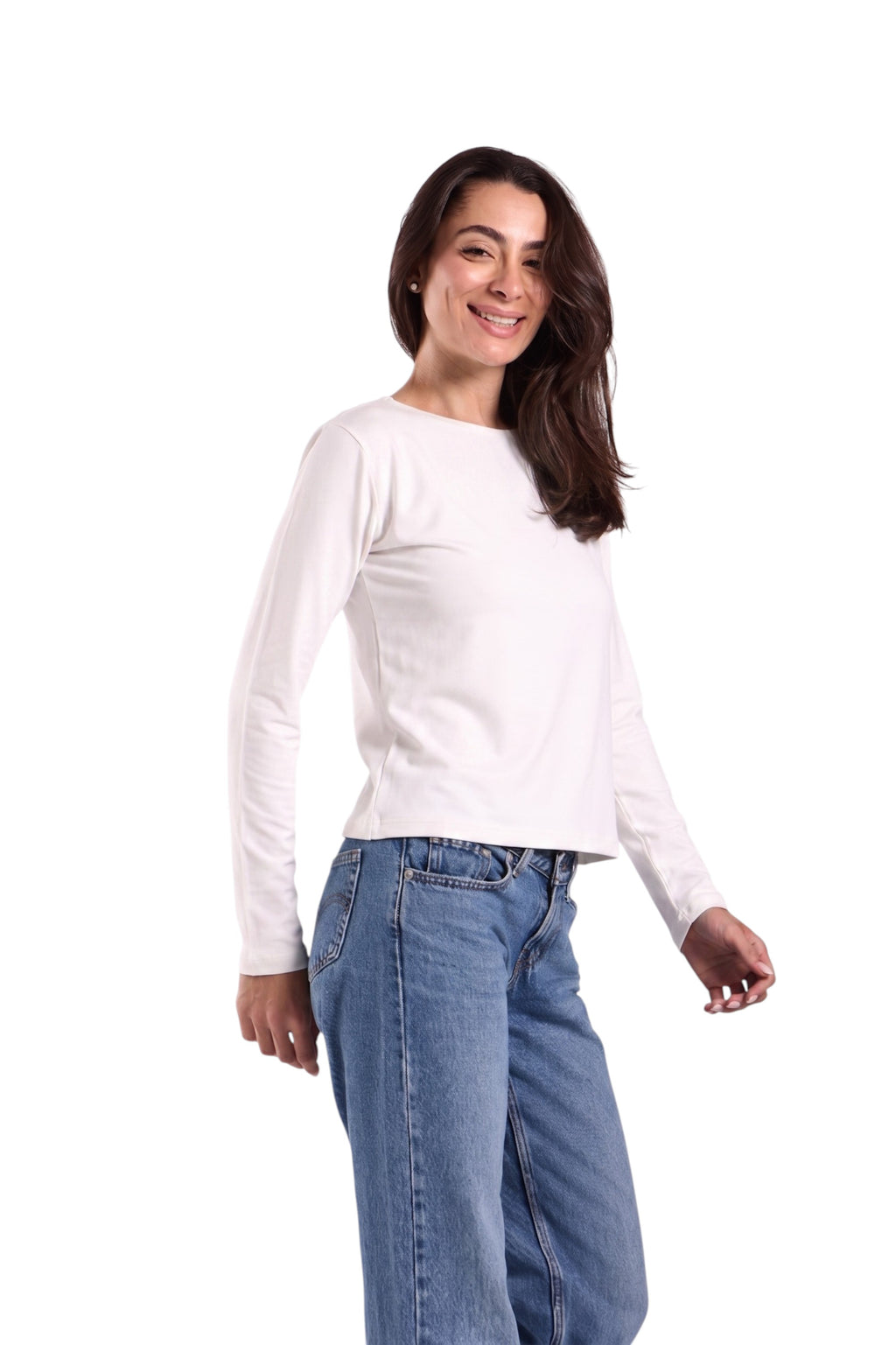Basic Top Round Neck Full Sleeves - Lamiya