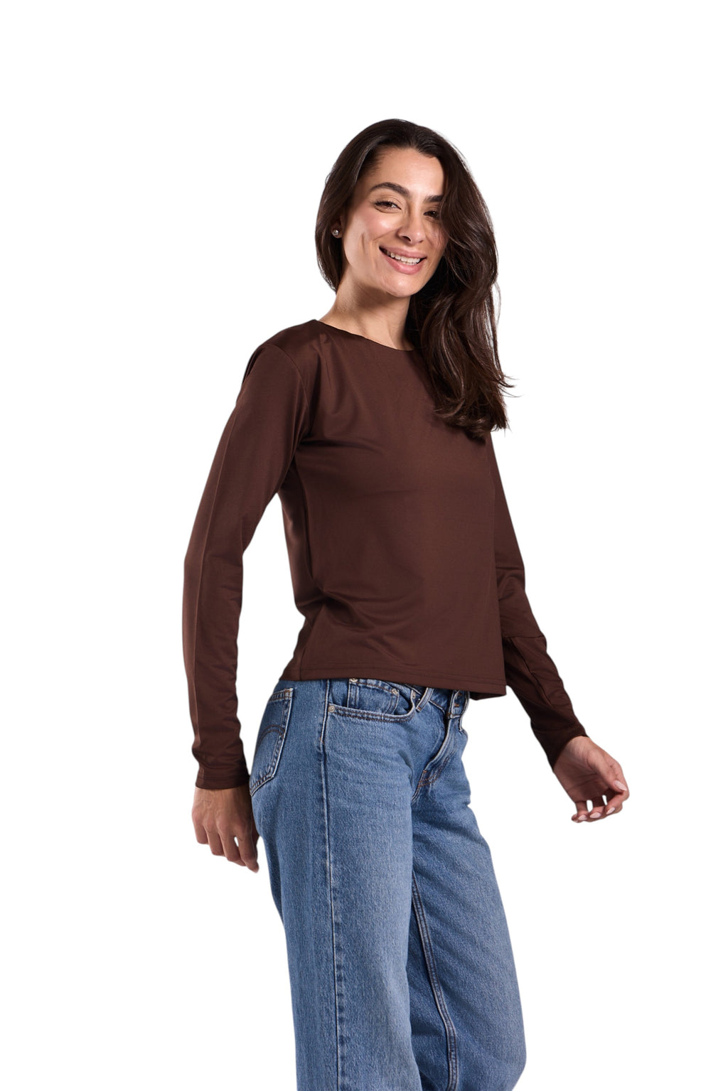 Basic Top Round Neck Full Sleeves - Lamiya