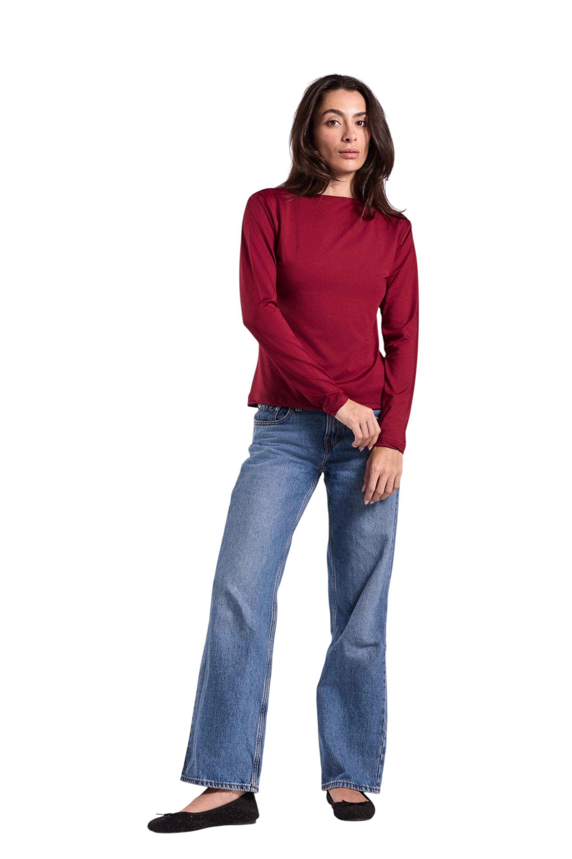 Basic Top Round Neck Full Sleeves - Lamiya