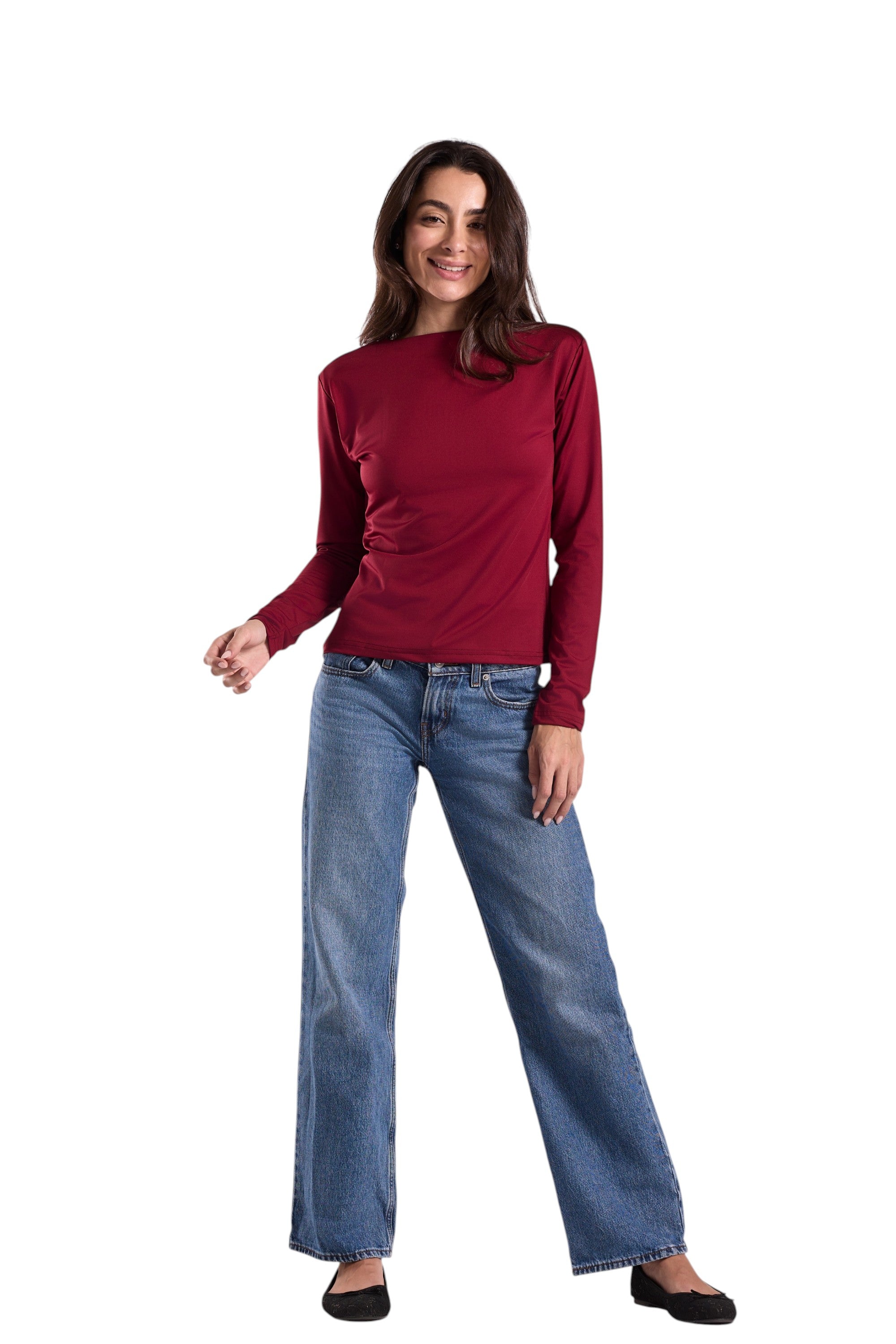 Basic Top Round Neck Full Sleeves - Lamiya