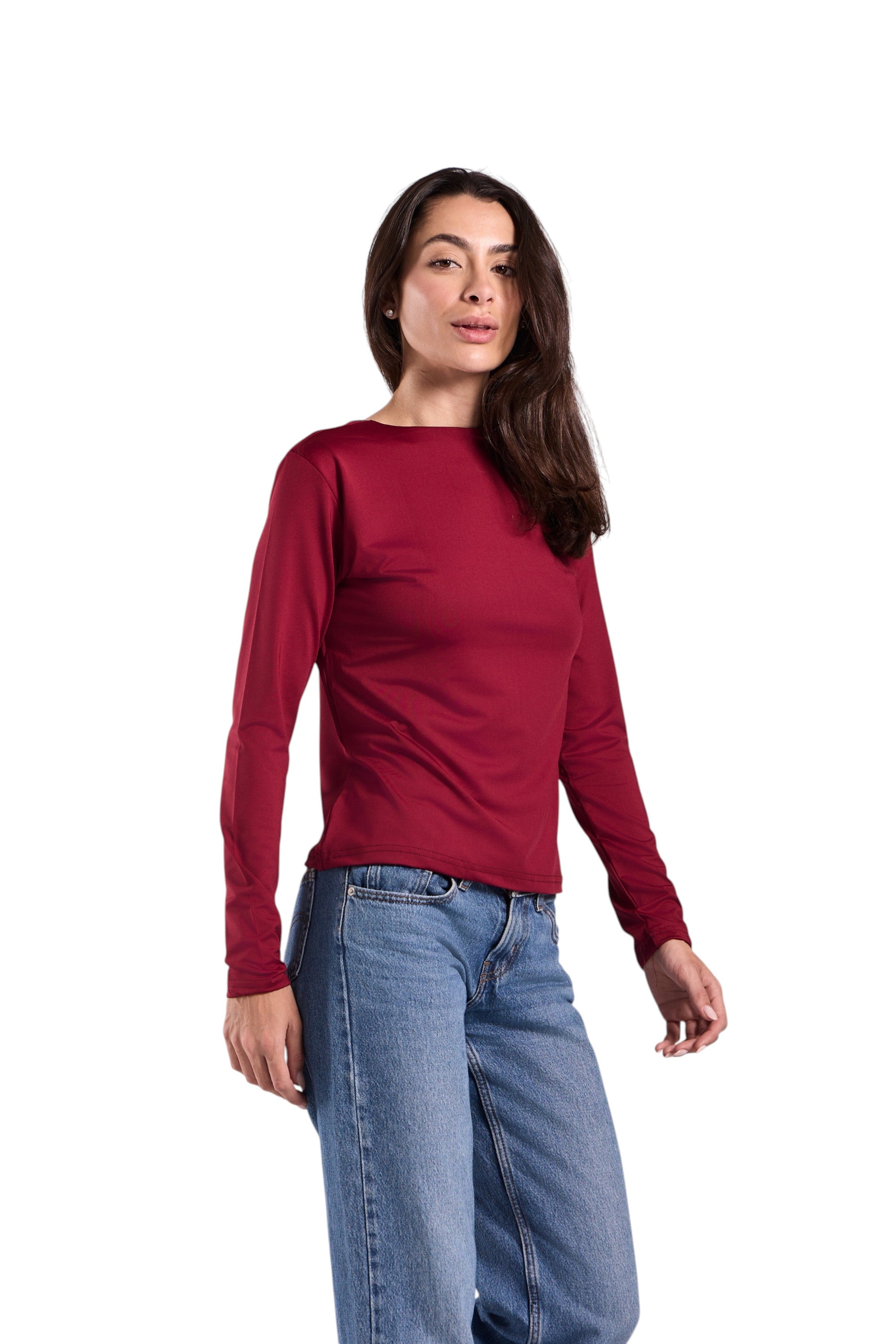 Basic Top Round Neck Full Sleeves - Lamiya