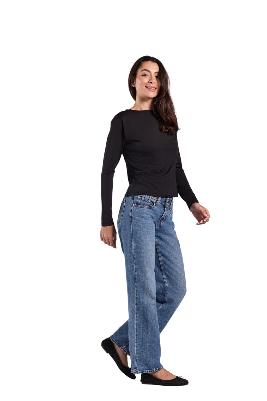 Basic Top Round Neck Full Sleeves - Lamiya