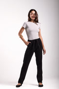 Paperbag Tie-Waist Scuba Trousers